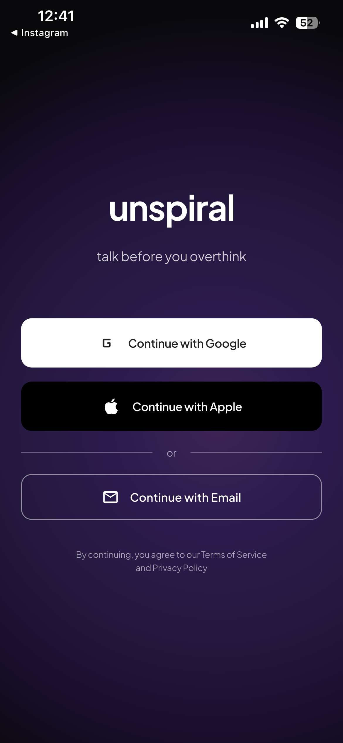 log on using your preferred method